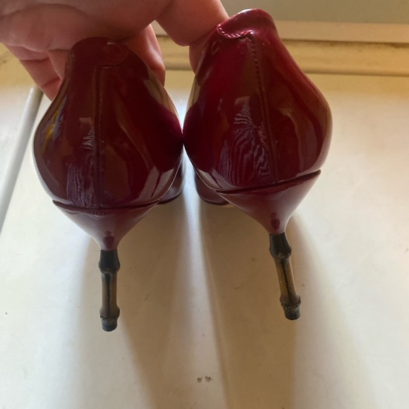 Gucci bamboo heels patent leather red - Picture 8 of 10